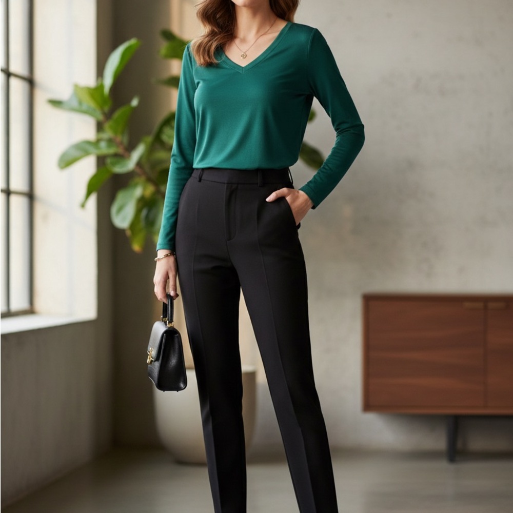 Zenana Elegant‎ green blouse